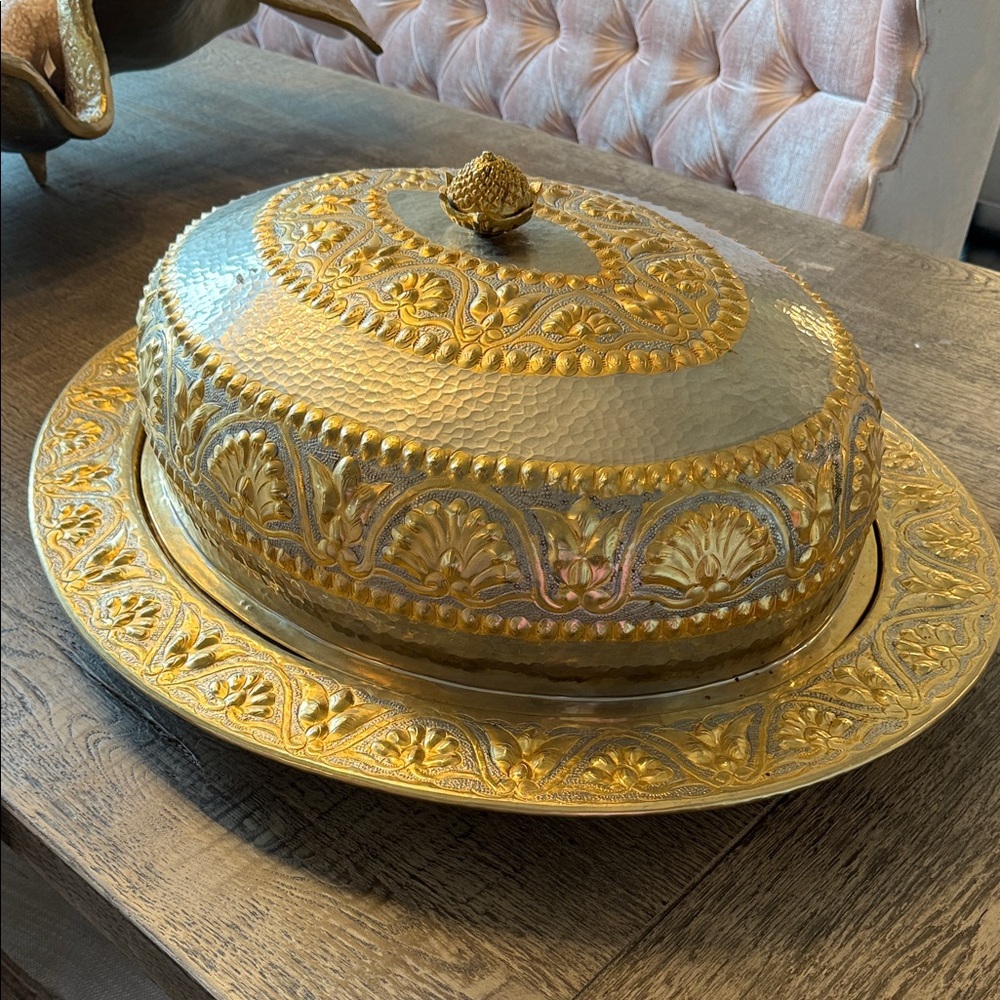 Vintage antique large serving dish - Picture 6 of 17